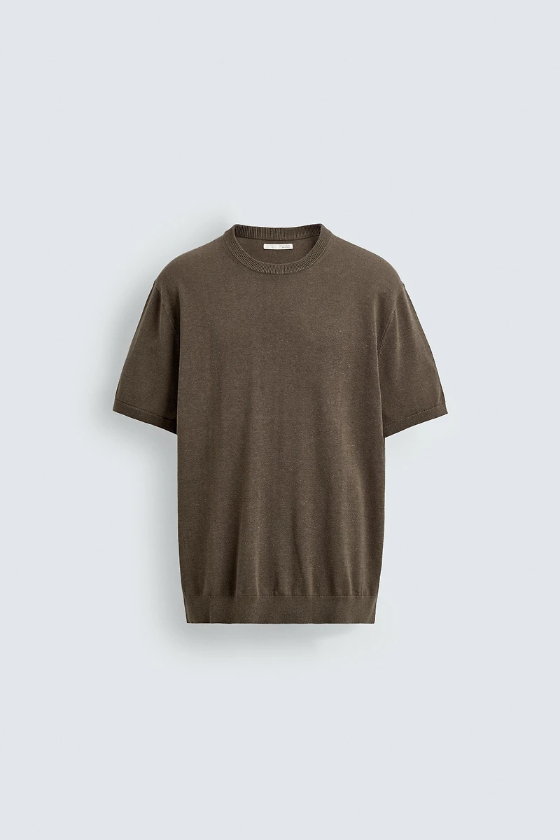 KNIT REGULAR FIT T-SHIRT