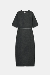 ROBE MI-LONGUE AVEC CEINTURE