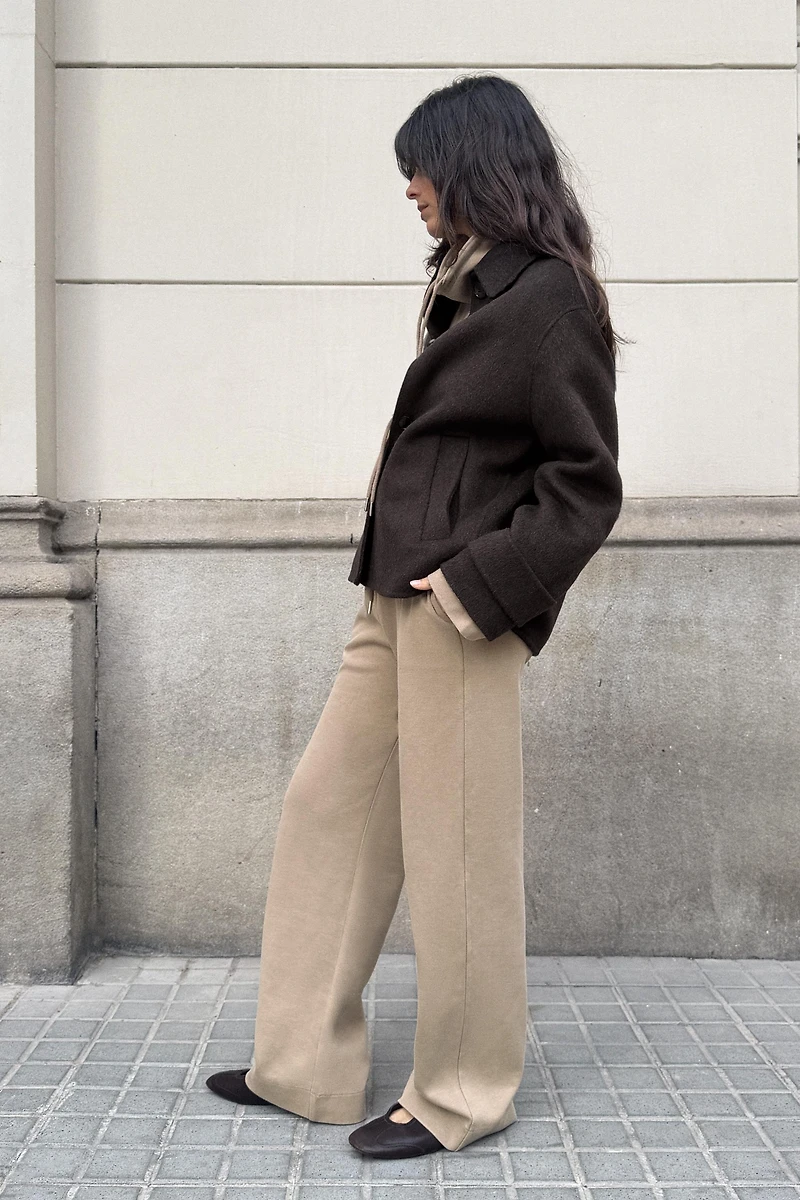 PANTALON INTERLOCK EFFET DÉLAVÉ