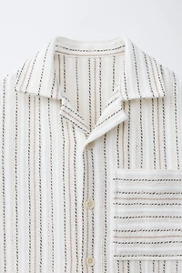 CHEMISE BOWLING IMPRIMÉ À RAYURES