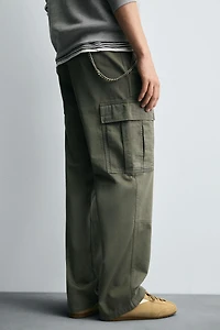 STRAIGHT FIT CARGO PANTS