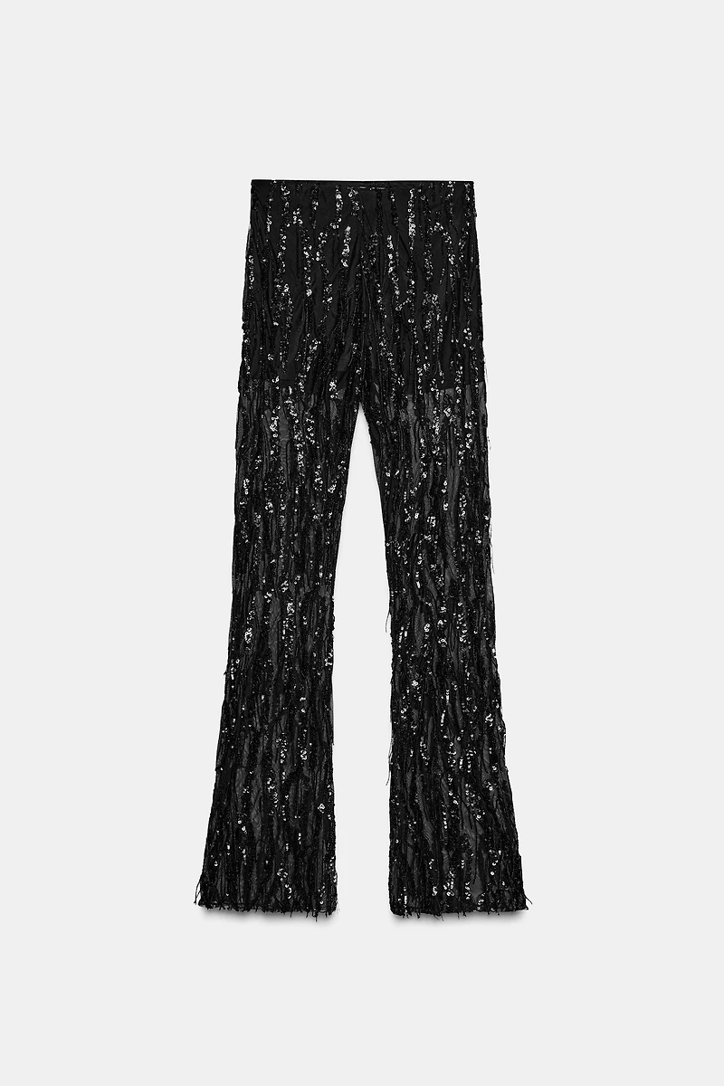 FLARE SEQUIN LEGGINGS