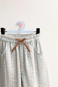 ZARA TIMELESS - STRIPED TEXTURED BAGGY PANTS