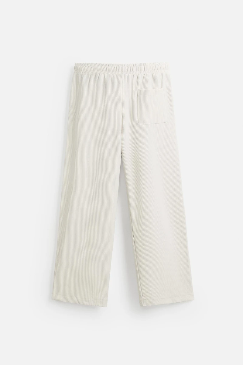 VERTICAL TEXTURED JOGGER PANTS