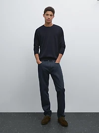 Pull en maille à manches longues coton