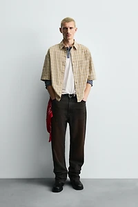 CHECKERED BOXY FIT SHIRT