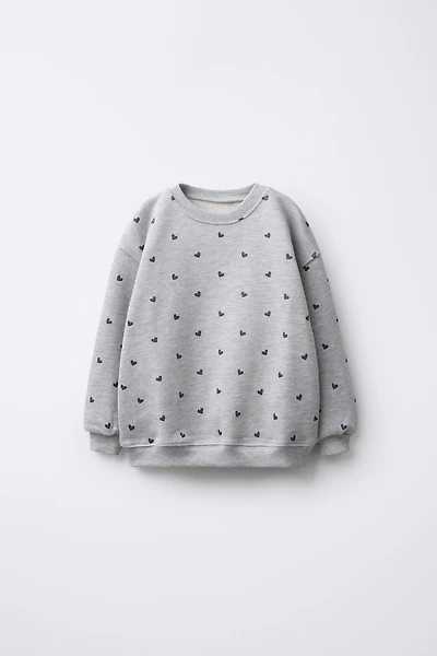 SHINY PRINT SWEATSHIRT