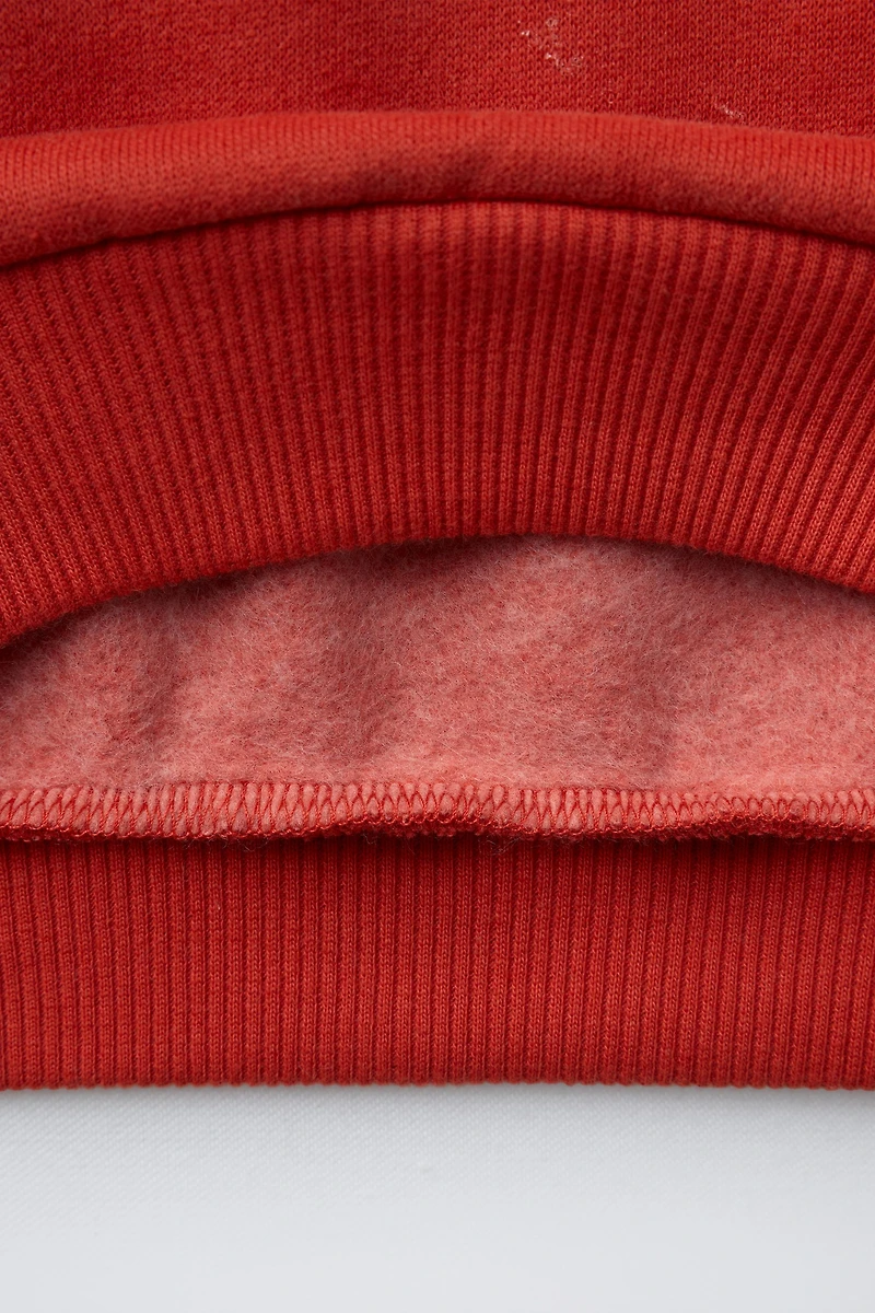 EMBROIDERED TEXT SWEATSHIRT