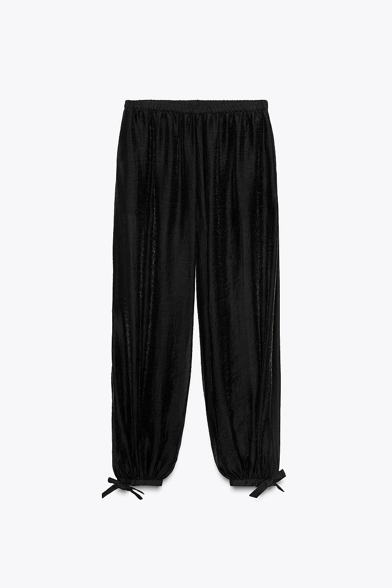 ZW COLLECTION TIE-HEM BALLOON PANTS