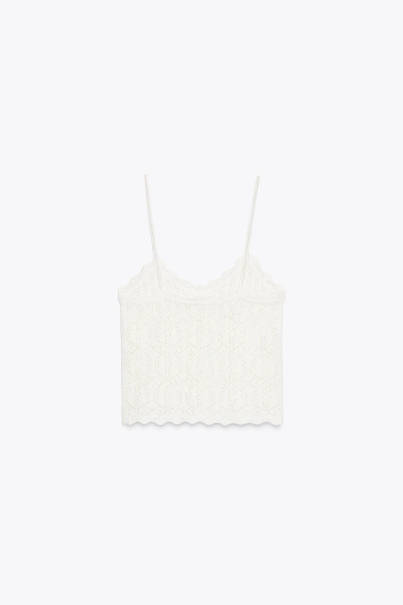 EYELET STRAPPY TOP