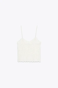 EYELET STRAPPY TOP