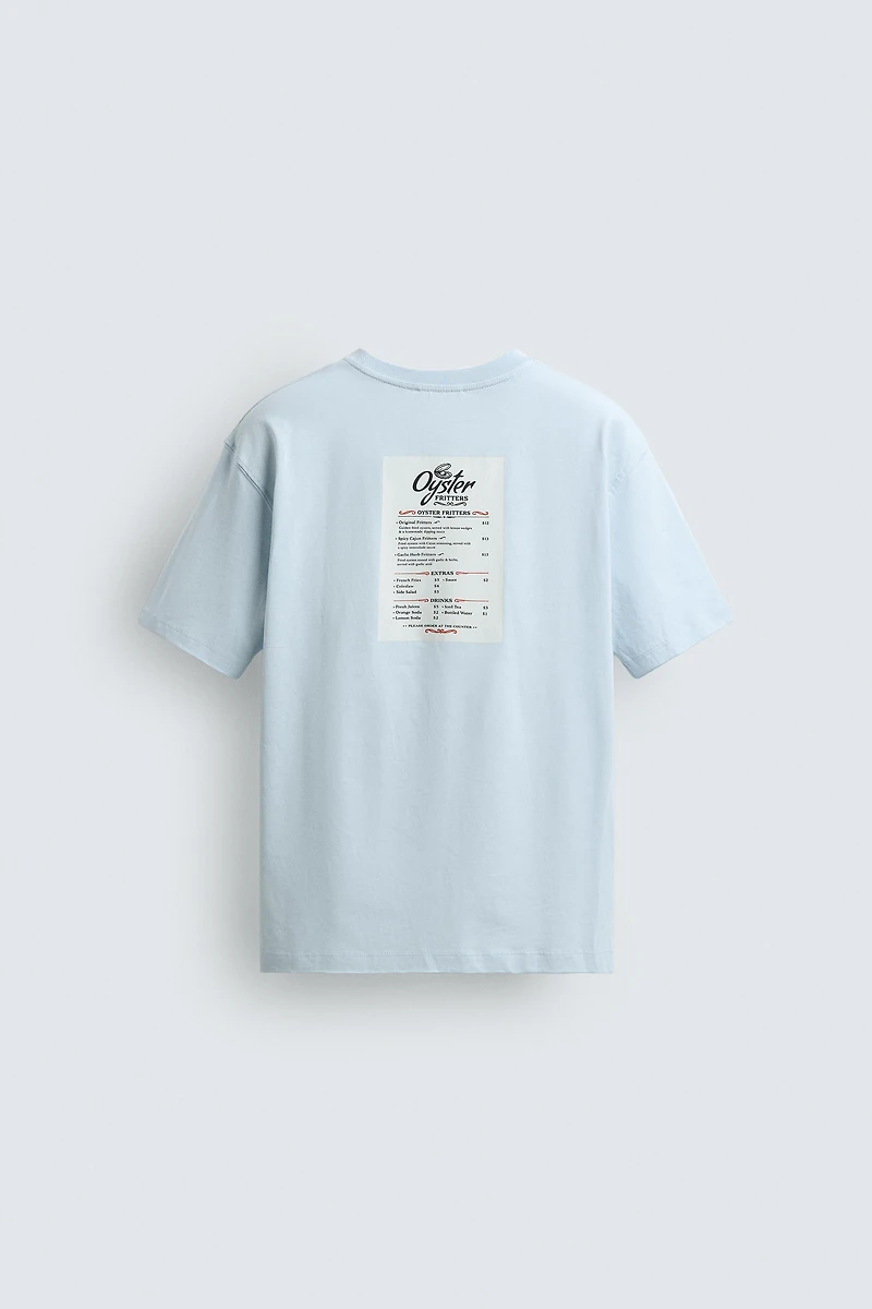 CONTRAST PRINT PATCH T-SHIRT