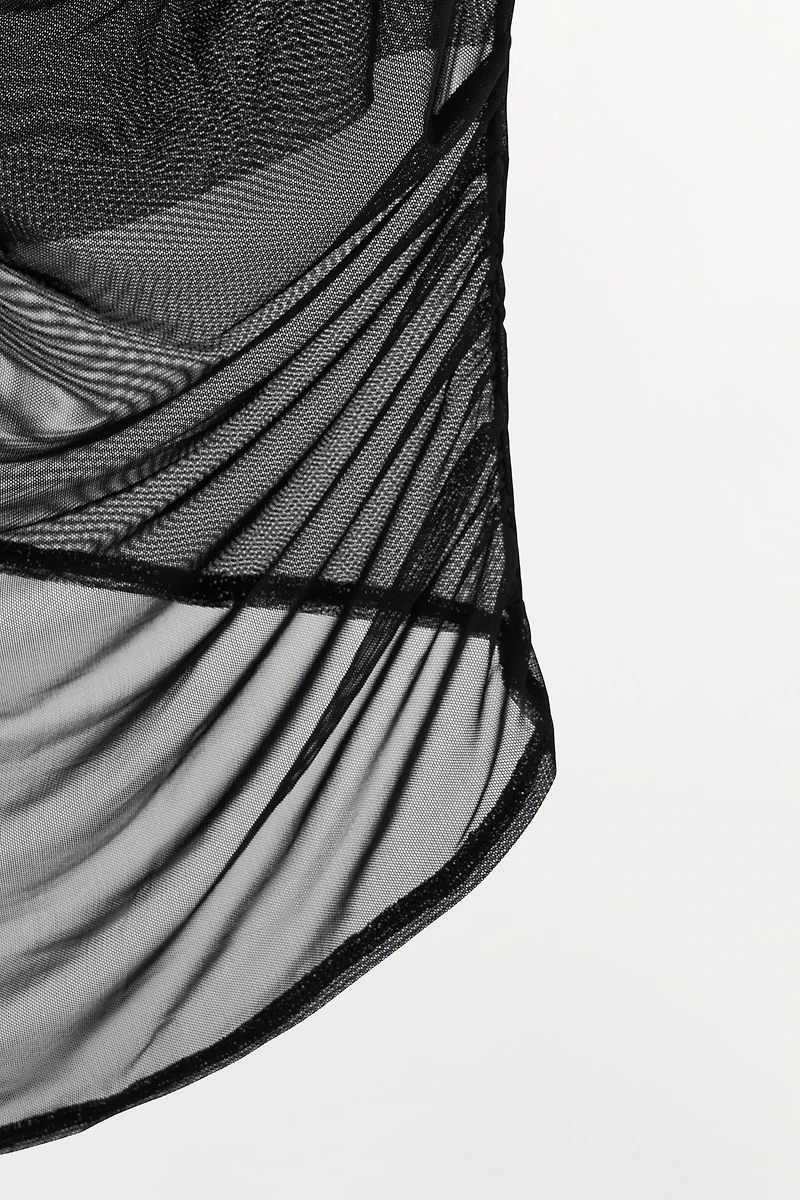 TULLE HALTER TOP