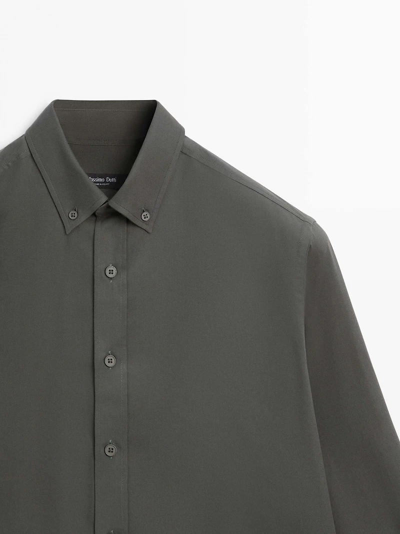 Regular fit cotton shirt