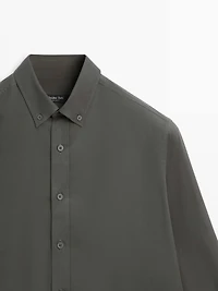 Regular fit cotton shirt