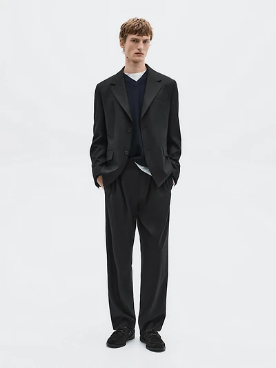 Flannel suit blazer - LIMITED