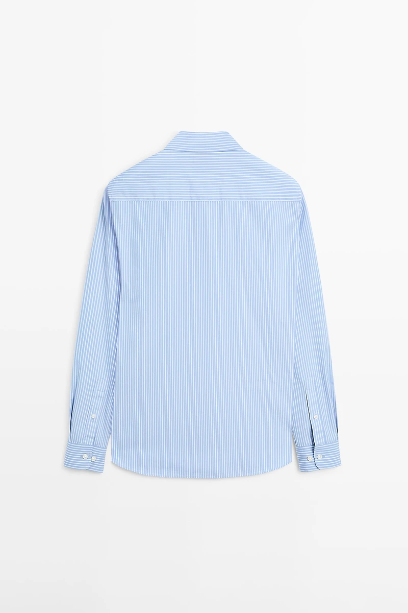 100% cotton poplin regular fit shirt
