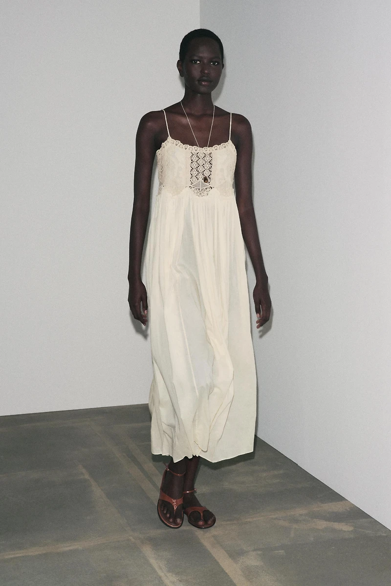 ROBE À BRETELLES CROCHET ZW COLLECTION