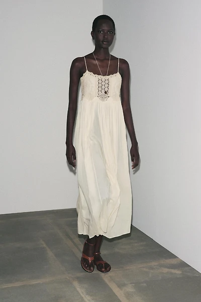 ROBE À BRETELLES CROCHET ZW COLLECTION