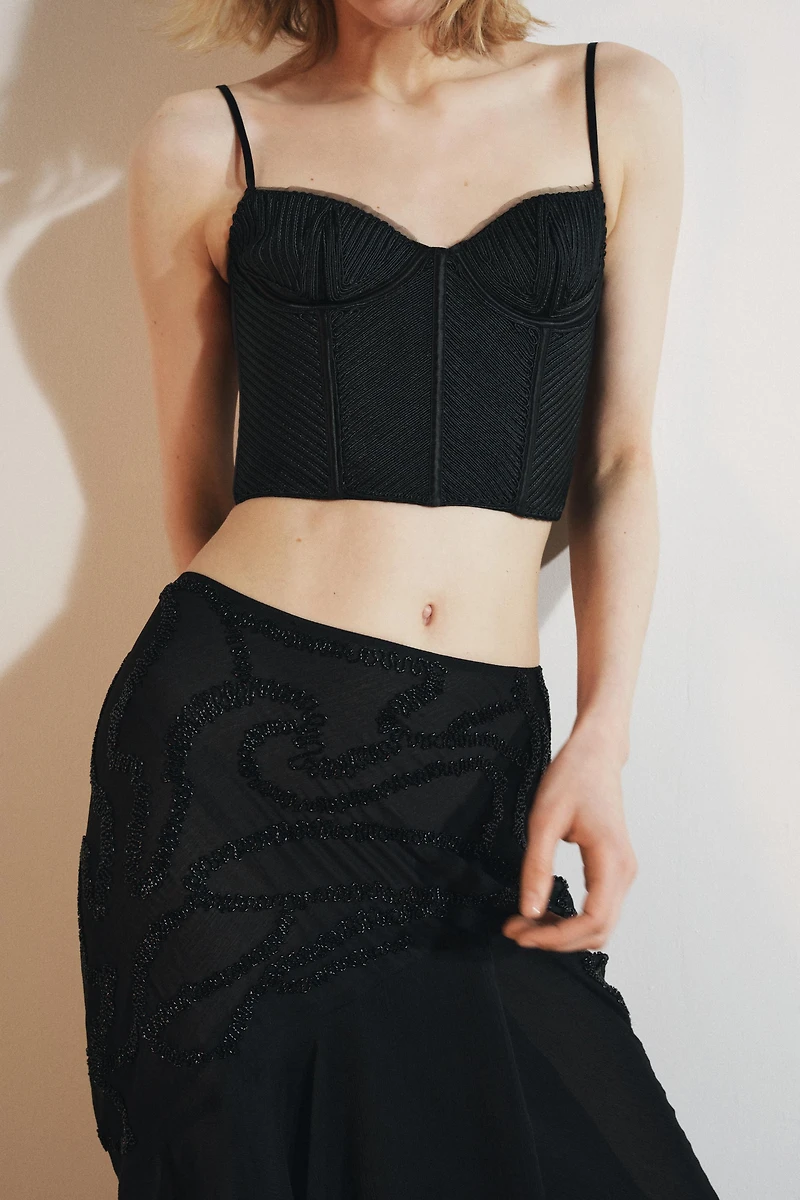 STRUCTURED UNDERWIRED CORSET TOP