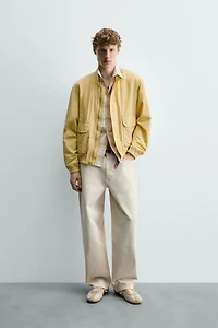 REGULAR FIT TECHNICAL BOMBER JACKET