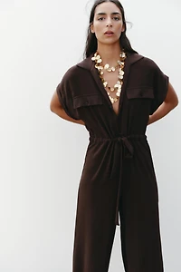 FLOWY POCKET JUMPSUIT
