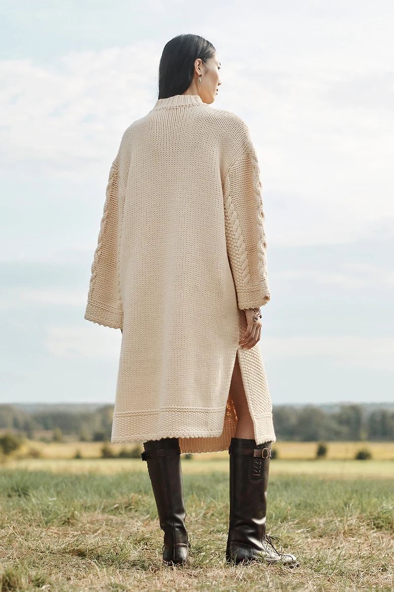 PONCHO EN MAILLE À CORDONS ÉDITION LIMITÉE