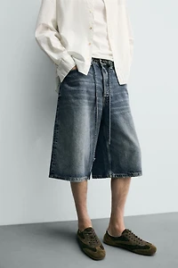 SHORT EN DENIM COUPE BAGGY
