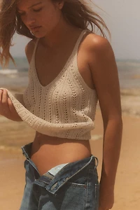 POINTELLE KNIT TOP