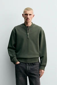 QUARTER-ZIP SWEATSHIRT