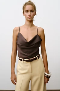 PANTALON JUPE-CULOTTE CEINTURE