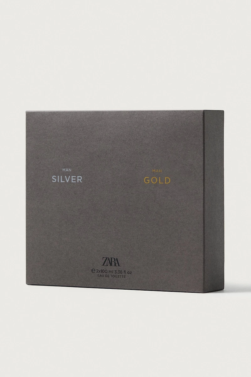 SILVER MAN GOLD EDT 2X100 ML (3.4 FL.OZ)