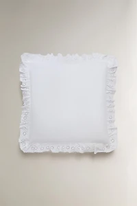 RUFFLED COTTON PILLOWCASE