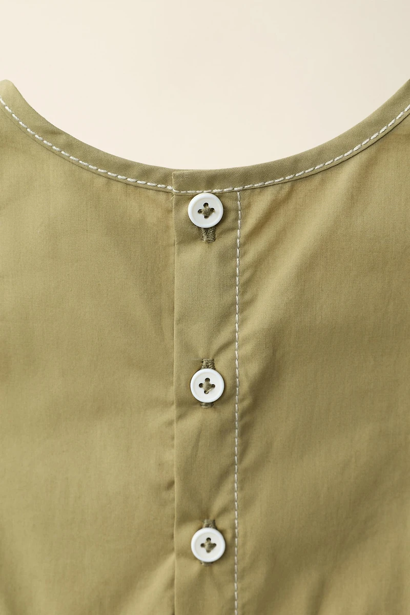 CONTRAST STITCH ROMPER CREATED BY CARAMEL LONDON X ZARA