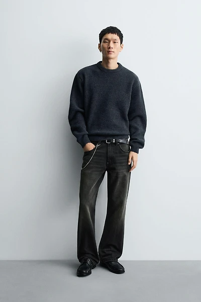 TEXTURED BOXY FIT JUMPER