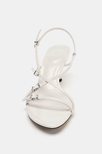 BUCKLED HEELED SANDALS