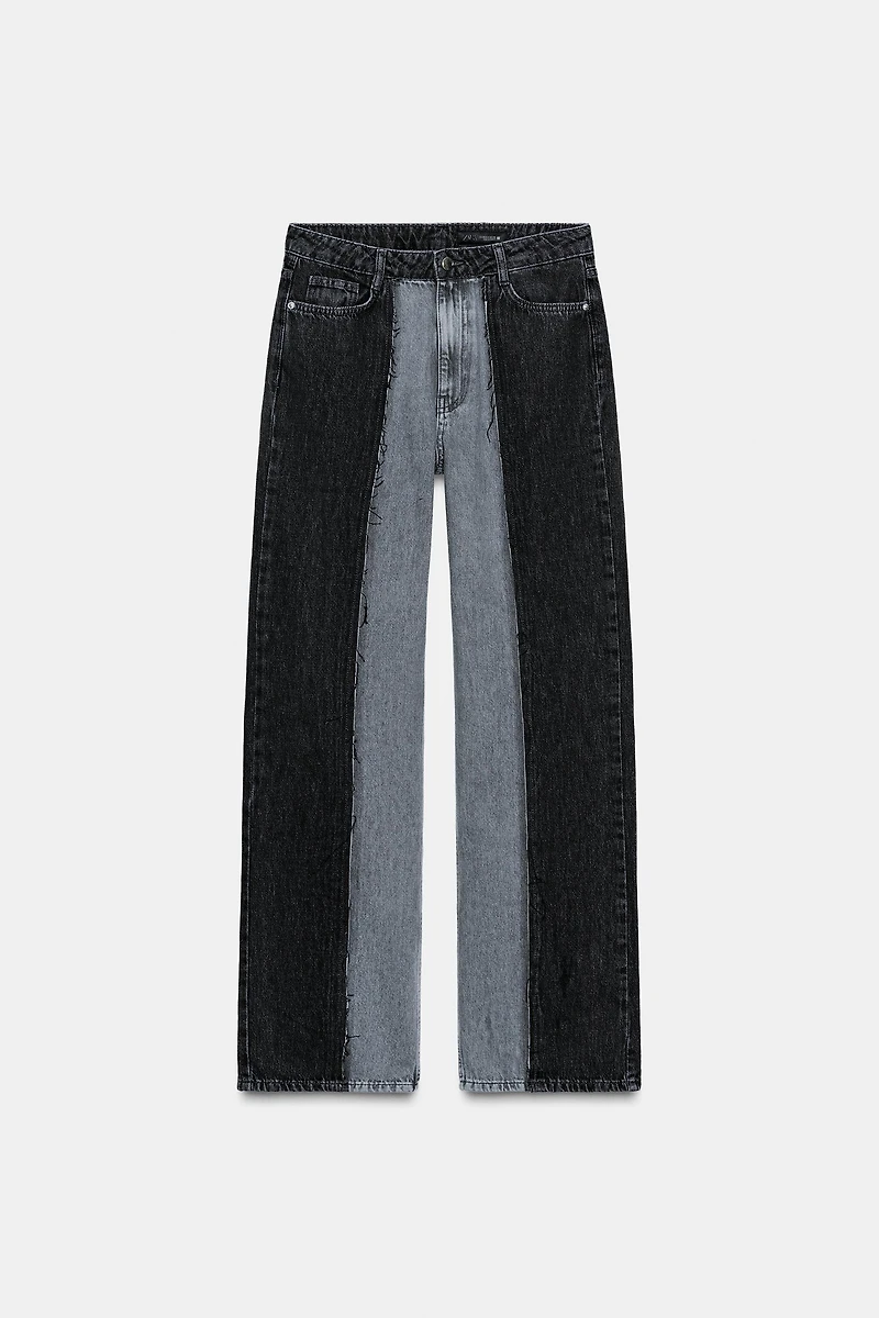 Z1975 WIDE LEG HIGH WAIST COMBINED JEANS