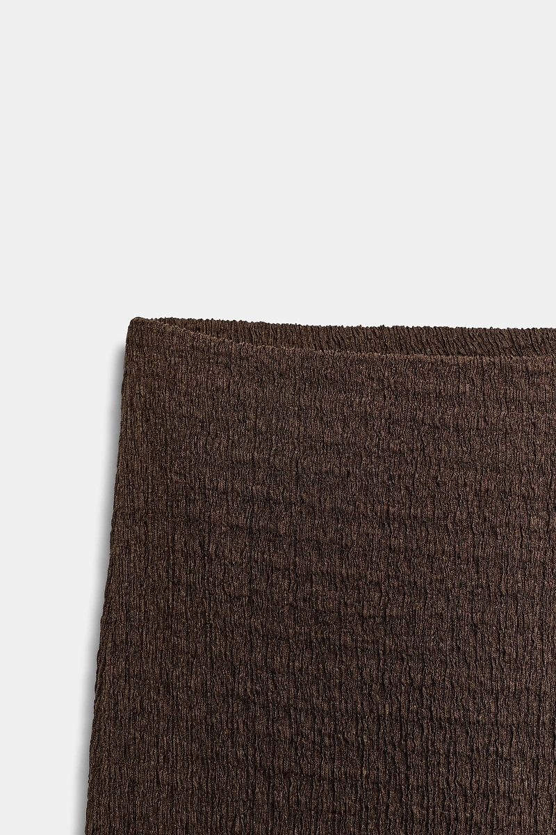 PANTALON DROIT TEXTURÉ