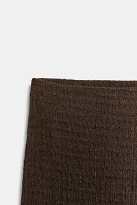 PANTALON DROIT TEXTURÉ