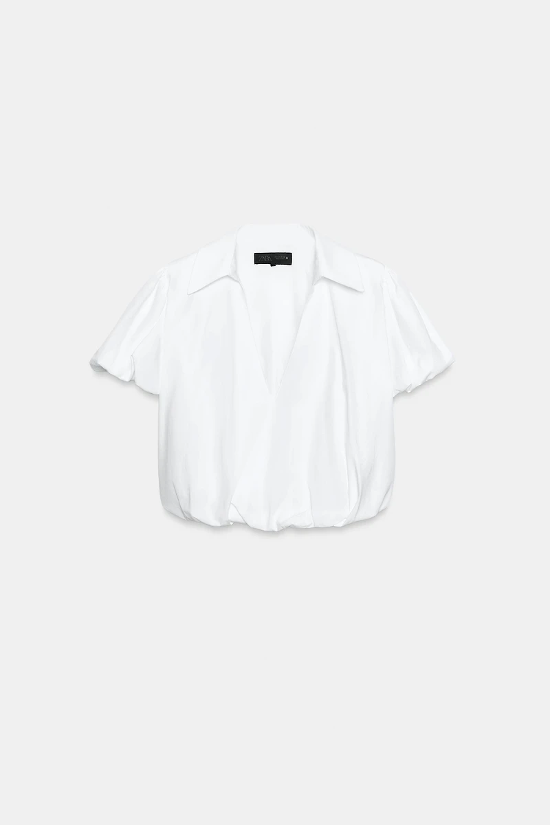 CHEMISE BALLON MANCHES COURTES
