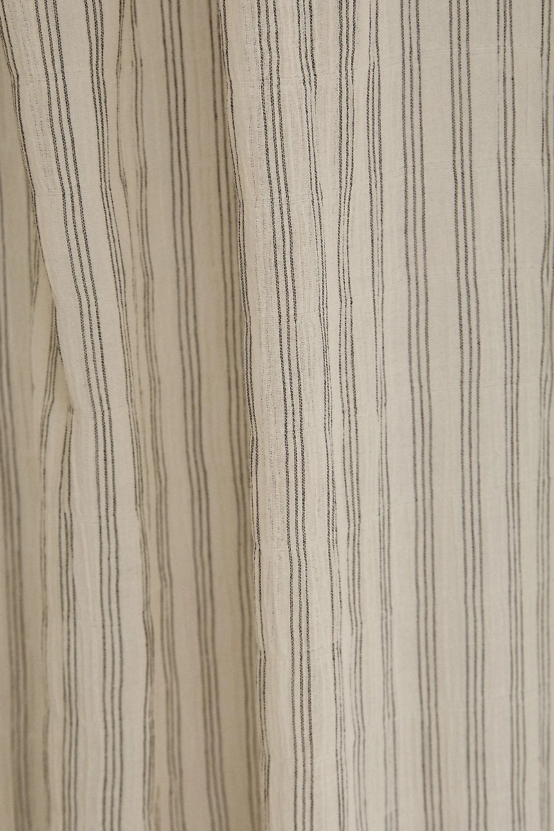 STRIPED CHIFFON CURTAIN