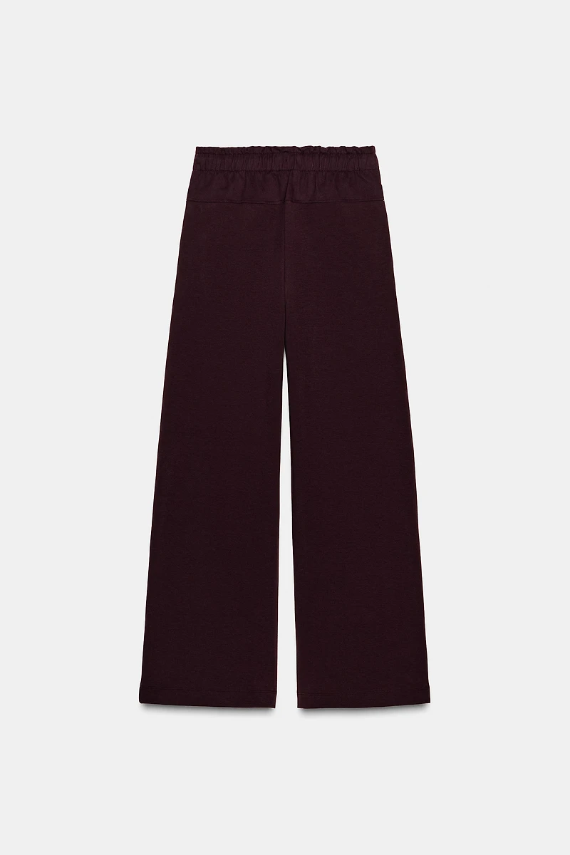 CONTRASTING FABRIC PANTS