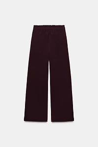 CONTRASTING FABRIC PANTS