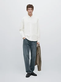 Regular fit 100% cotton shirt