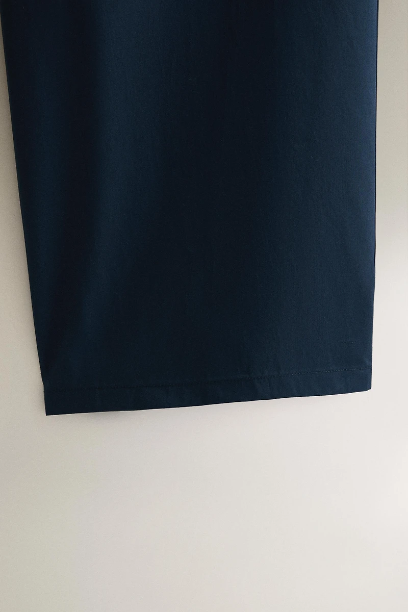 COTTON POPLIN TROUSERS
