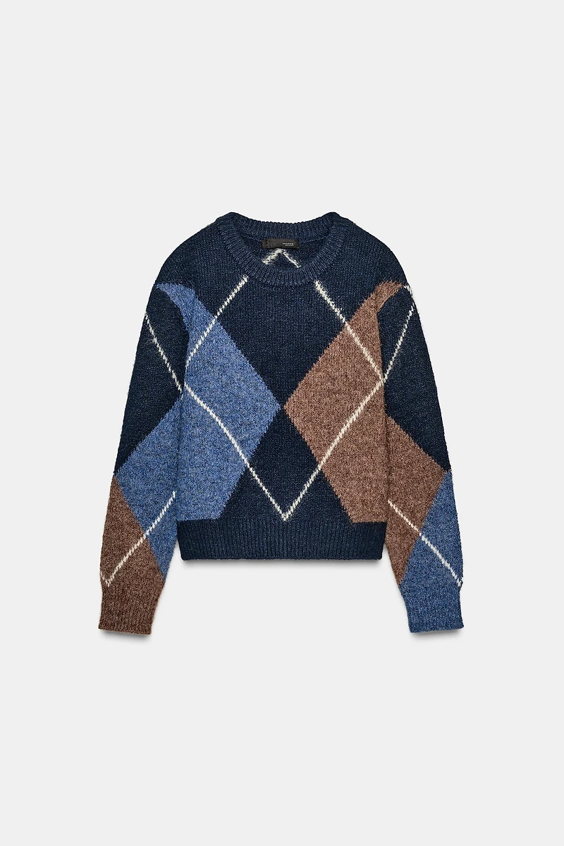 DIAMOND KNIT JUMPER
