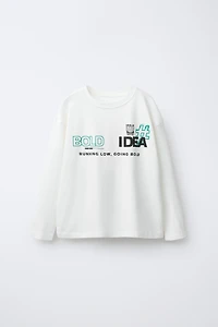 T-SHIRT TEXTE GRAFFITI