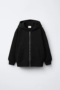 BASIC ZIP SWEATSHIRT