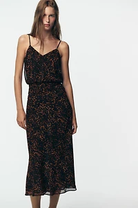 ANIMAL PRINT MIDI DRESS