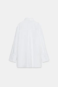 CHEMISE EN POPELINE AVEC CRAVATE